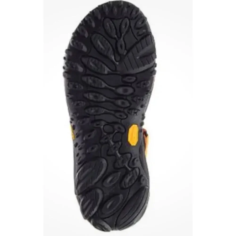 Merrell Men’s Kahuna Blue Orange Strappy Sandals Hook Loop Vibram Men Sz 11